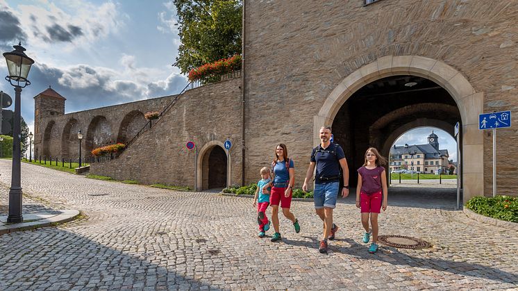 unterwegs in der Bergstadt Marienberg (Foto: TVE/Uwe Meinhold)