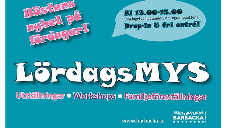 Nu startar vi en ny lördagsserie - Lördagsmys!