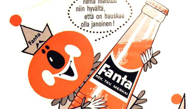 Fantan mainos vuodelta 1966