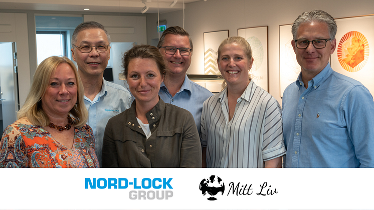 Höstens mentorer från Nord-Lock Group är Anette Green, Harlen Seow, Hanna Hultman, Håkan Mohlin och Carin Lagerstedt. Här med Bo Nilsson från Mitt Liv.