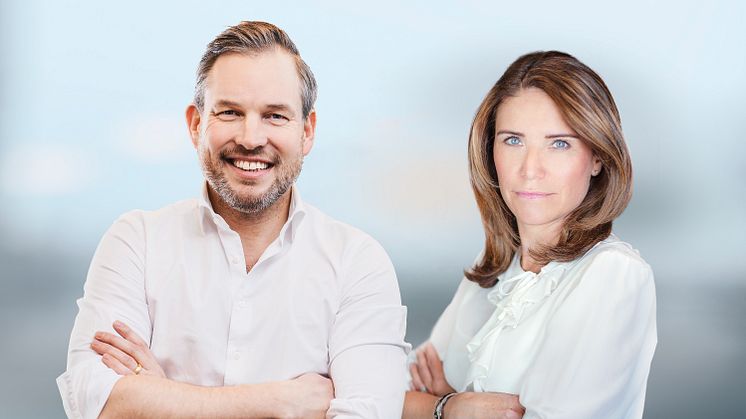 Tommy Eklund, VD Fortnox och Anna Bergius, VD Offerta