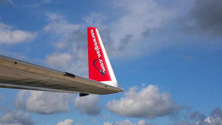 Norwegian Boeing 737-800 winglet.