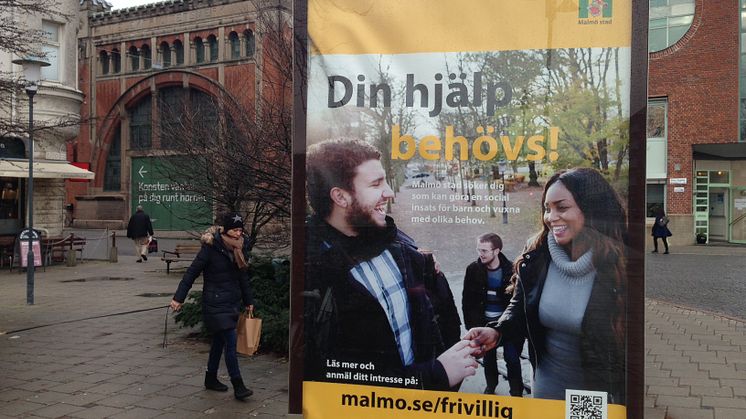 Malmö stad gör det lättare att ta frivilliguppdrag