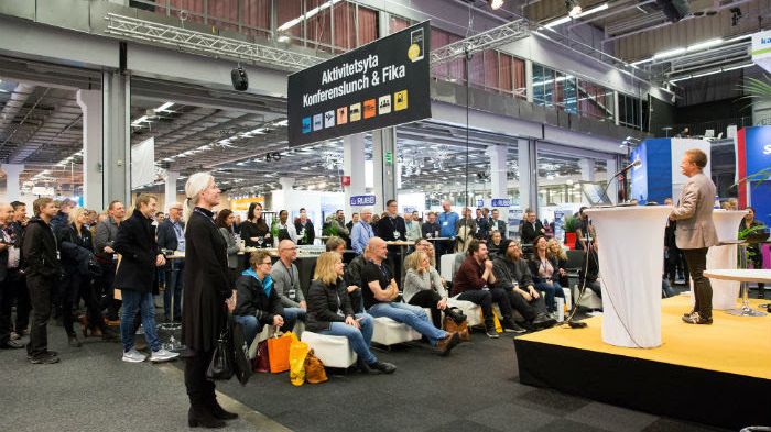 Scenprogrammet var en central punkt på Logistik & Transport.