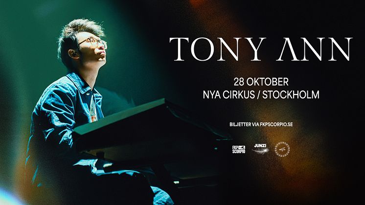 Succéartisten Tony Ann kommer till Stockholm på hans första världsturné!