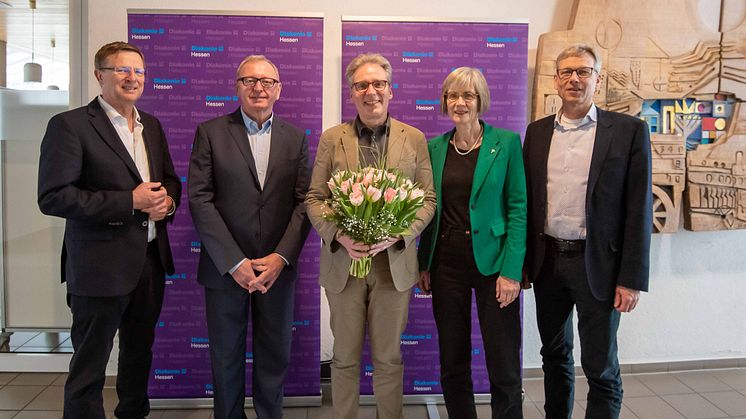 Carsten Tag (Vorstandsvorsitzender), Ernst Walter Görisch (Vorsitzender Mitgliederversammlung), Maik Dietrich-Gibhardt (Vorsitzender Aufsichtsrat), Katrin Wienold-Hocke (stv. Vorsitzende Mitgliederversammlung) sowie Dr. Harald Clausen (Vorstand).