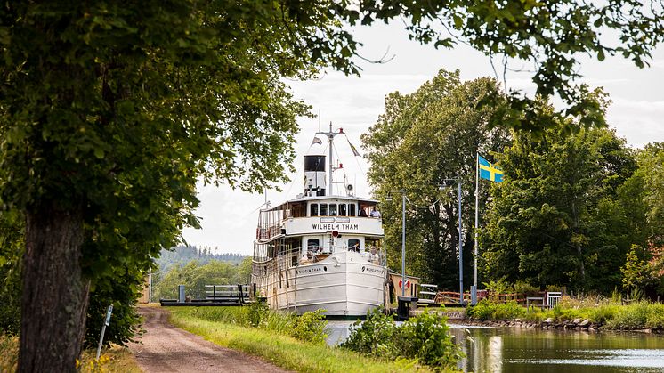 Det historiska fartyget M/S Wilhelm Tham byggd 1912