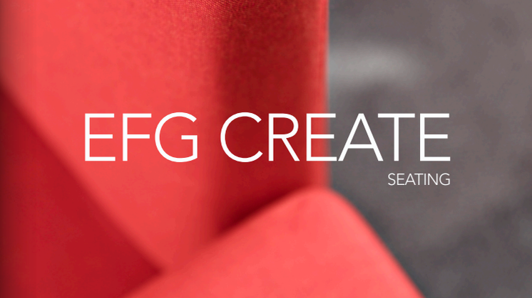 EFG Create -istuinkalusteet, design Jonas Forsman
