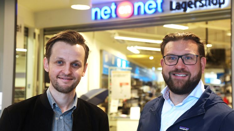 Lasse Myrås i Best Transport og Peter Andersson i NetOnNet