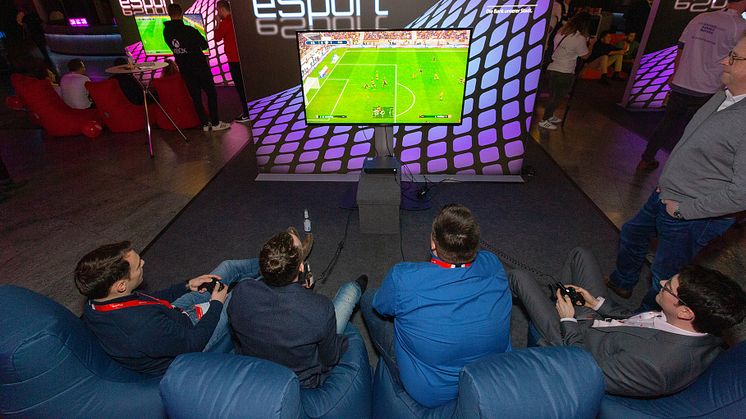 eSport-Fußballturnier in der Hauptstelle der Stadtsparkasse München im Tal