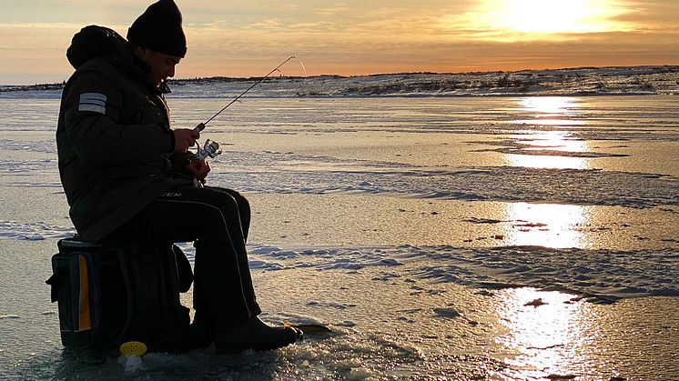 Isfiske på Rörsjöarna