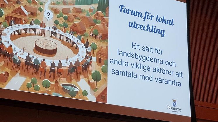 Första Forumet för lokal utveckling för landsbygden hölls på stadshuset i Ronneby igår kväll. 