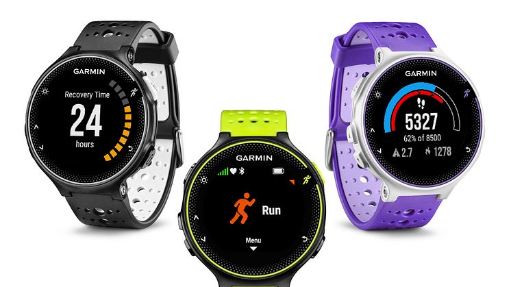 Träna smartare med Forerunner® 230 och 235 från Garmin® Klockor med GPS och Garmin Elevate pulsmätning på handleden