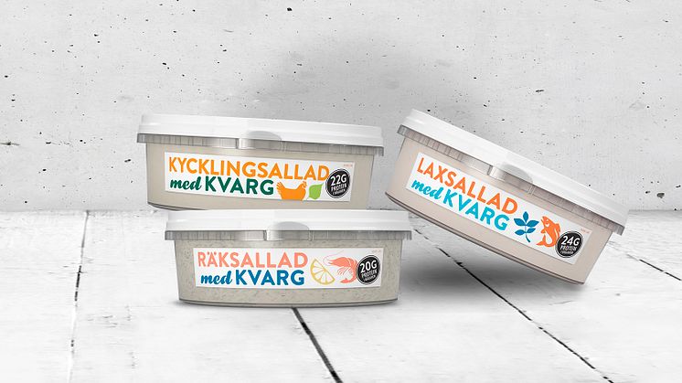 Nu lanserar Lindahls kvargbaserade sallader!