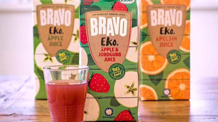 Populära Bravo Eko - nu med äpple & jordgubb-smak!