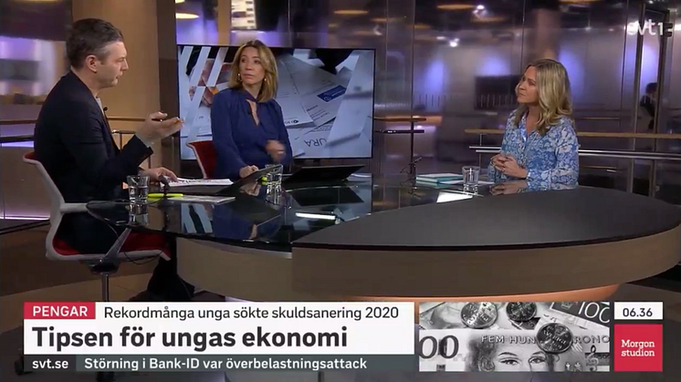 SVT Morgonstudion Christina Sahlberg