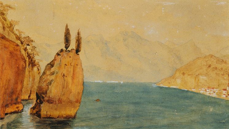 Emil Nolde: Scene from lake Como, 1893.