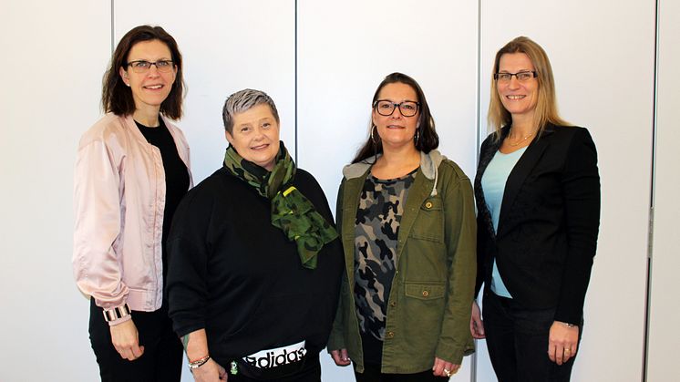 Fr. vänster: Marita Fernström, Gittelina Pazur, Linda Hallin & Nilla Helgesson