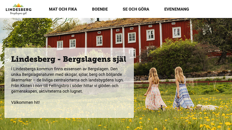 Lindesbergs nya besökswebb visitlindesberg.se nu lanserad