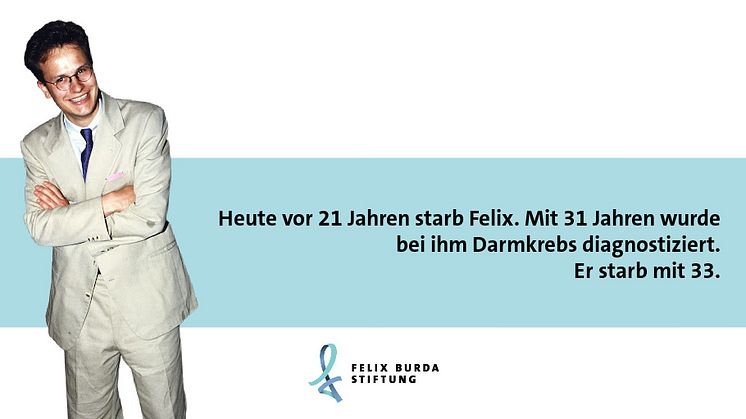 Todestag: Heute vor 21 Jahren starb der Namensgeber der Felix Burda Stiftung