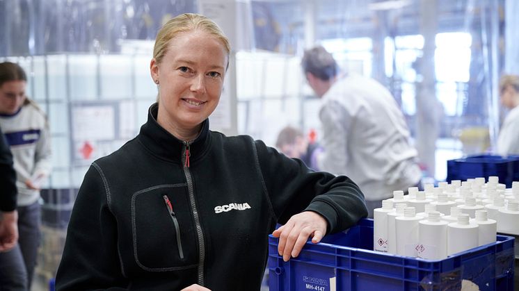 Malin Malmbrandt, Standortleiterin für Cummins/Scania XPI