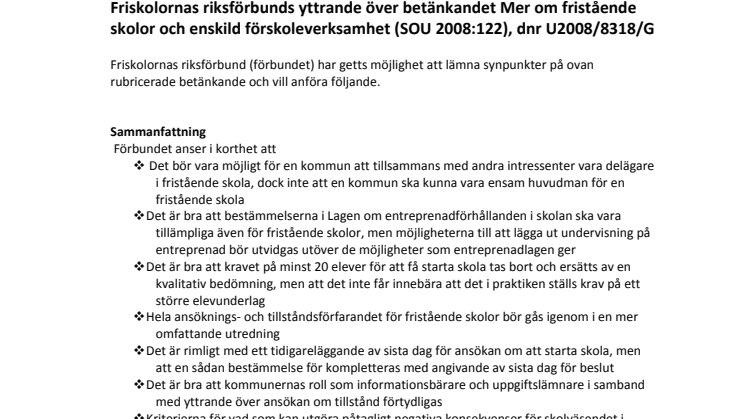 Ökade entreprenadmöjligheter för skolor skulle gynna eleverna