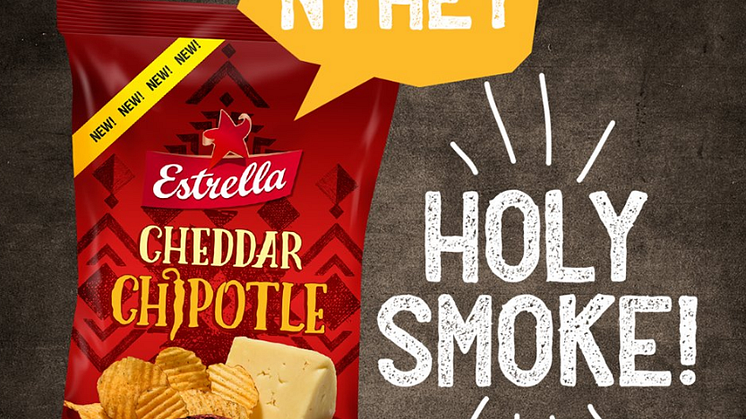 Den smakfulla nyheter Cheddar Chipotle Chips!