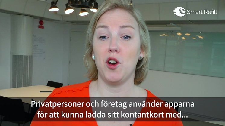 Anna Lindgren presenterar Smart Refills erbjudande inom Telekom