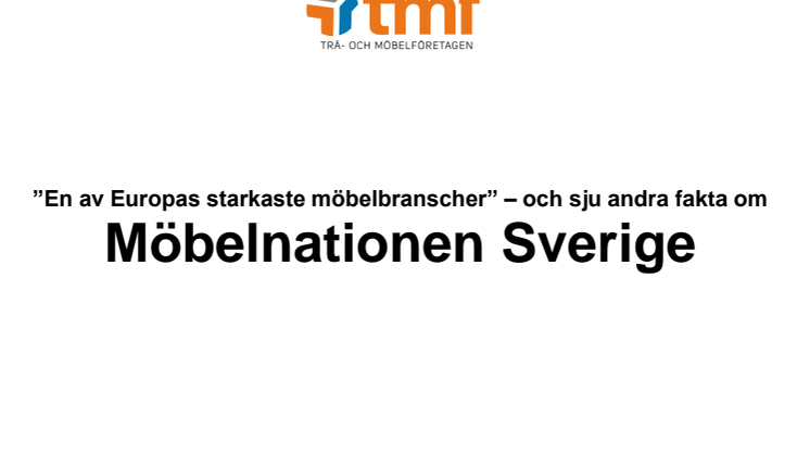 TMF-rapport - Möbelnationen Sverige