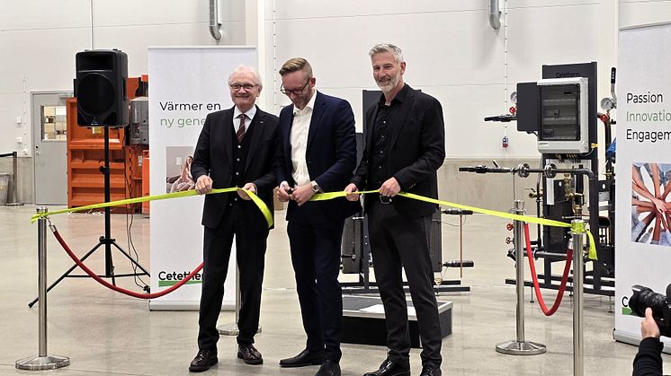 Invigning av Cetetherms nybyggda fabrik