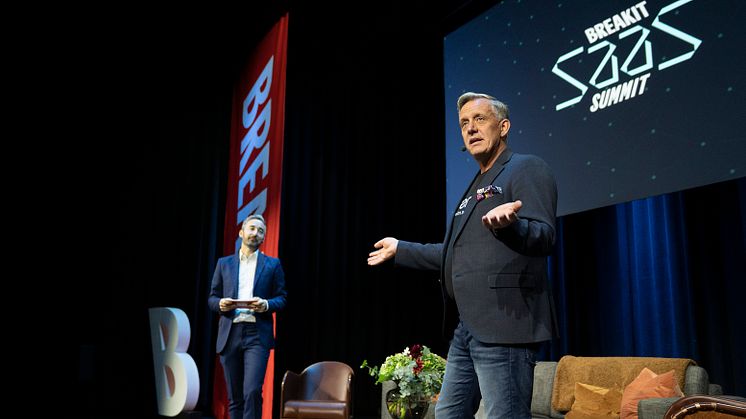 Foto: Kristoffer Lundegren på SaaS Summit 2022.