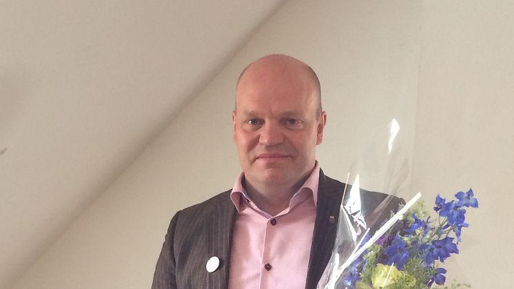 Anders Almgren, (S), kommunstyrelsens ordförande i Lund tog emot priset under Almedalsveckan. 