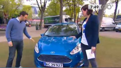 Ford Fiesta i bil-battle i Go' Morgen Danmark 