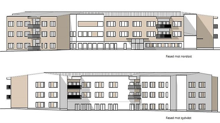 Byggandet av Kooperativa hyresrättsföreningen (KHF) Hemstranden Kotiranta i Haparanda pågår just nu.