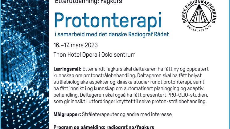 Fagkurs: Protonterapi