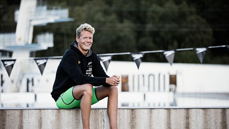 Making a splash in the swim world. Bluewater partners with emerging Swedish swim star