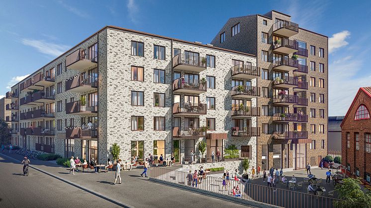 I Majorna, Göteborg bygger Tuve Bygg cirka 350 nya bostäder för Magnolia Bostad, byggstart i februari 2022.