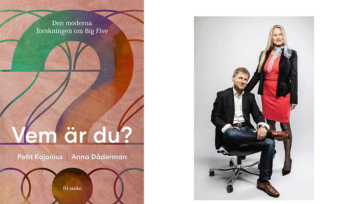 Boken "Vem är du?", Petri Kajonius och Anna Dåderman. Foto: Andreas Olsson