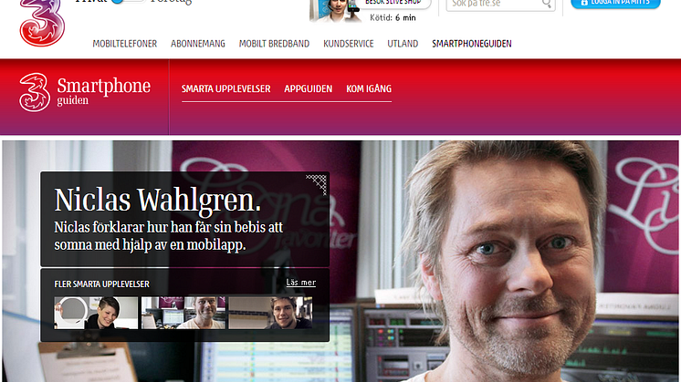 Mobiloperatören 3 lanserar Smartphoneguiden – Tips och inspiration för smartphoneanvändare