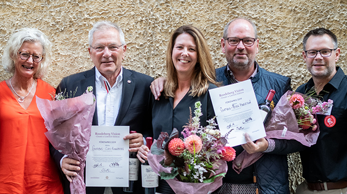 Från vänster: Madeleine Stenwreth, Clas Runnberg, Marie Vigetoft, Peter Harletun och Wim Truter. Photo: Raphael Cameron @DinVinguide.se  