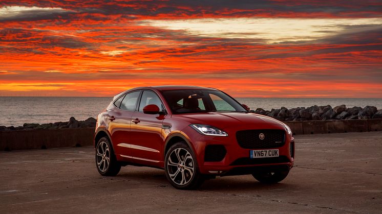 Jaguar E-PACE sunset