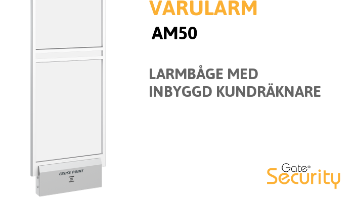 Intelligent larmbåge med inbyggd kundräknare och fjärrsupport