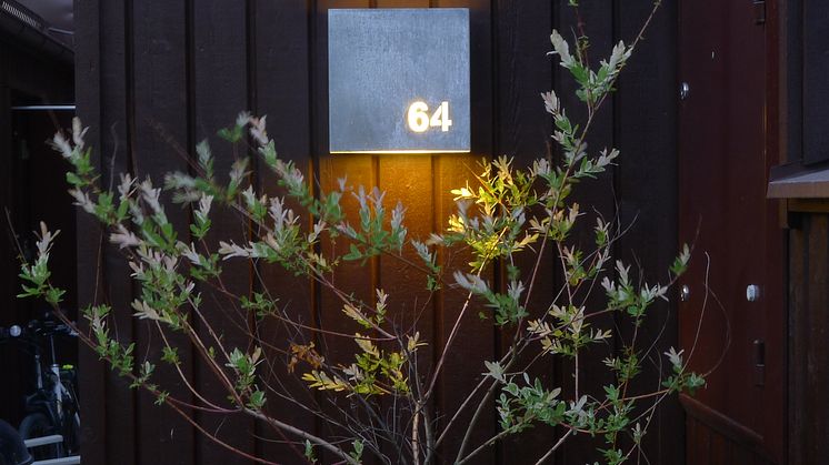 Fox Design har levererat utomhusbelysning till kedjehusen "Västra Johannelund".