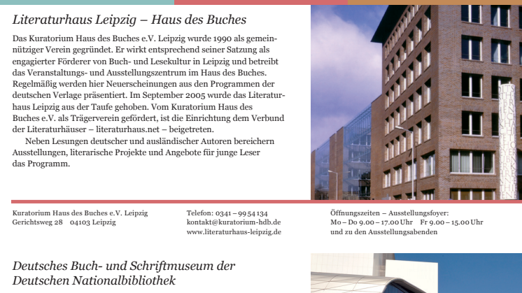 Neue Informationsplattform für die Leipziger Buchkultur