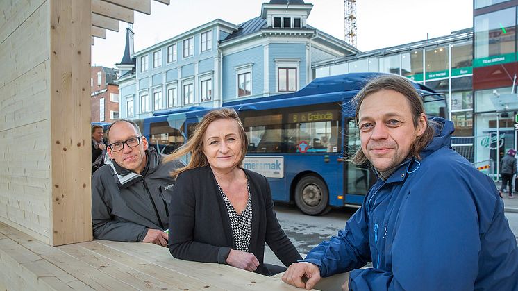 Spacetimes grundare Gunnar Granberg, Ingrid Westman och Anders Broberg.