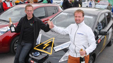 Erfarenhet räckte längst i Oresund Electric Car Rally