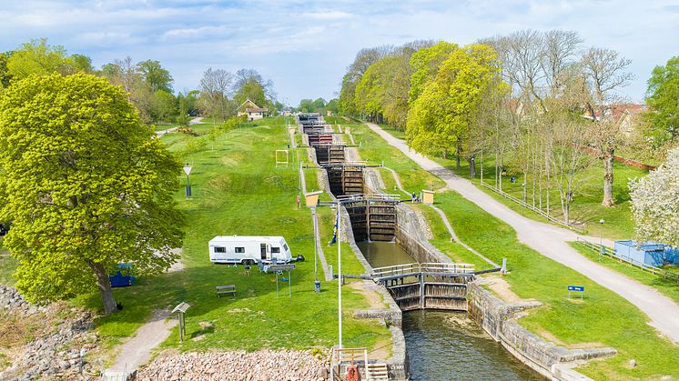 Nytt campingkoncept längs Göta kanal i sommar