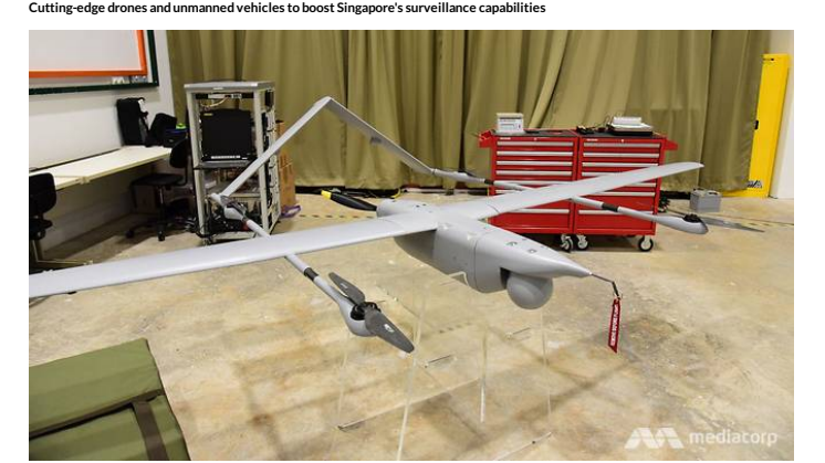 Cutting-edge drones and unmanned vehicles to boost Singapore's surveillance capabilities