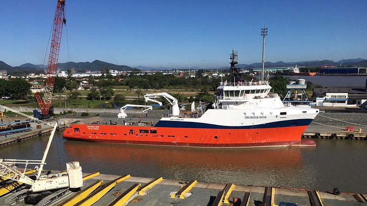 CBO Bossa Nova and five other newbuilds will operate with Cobham SATCOM VSAT and Satellite TV (TVRO) antennas in addition to radio communication equipment 
