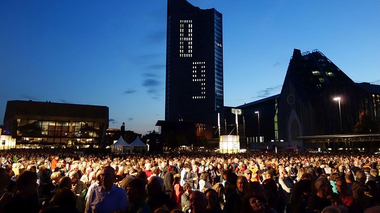 Lichtfest am Augustusplatz Leipzig
